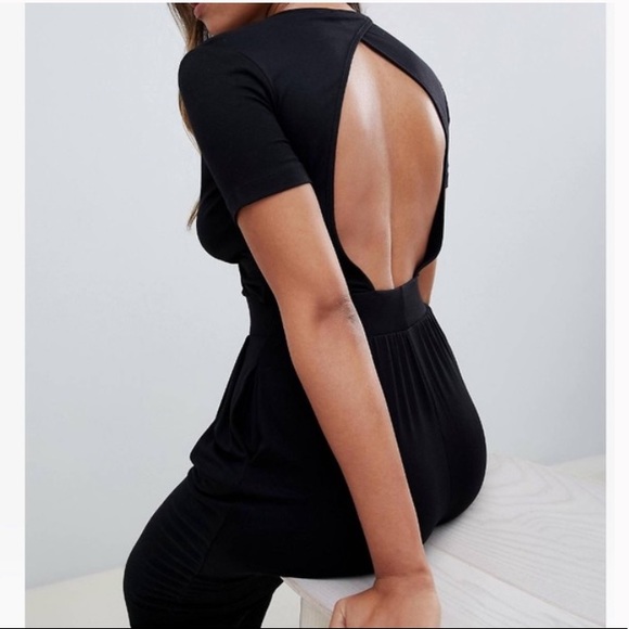 ASOS crossover open back jumpsuit - Picture 4 of 9